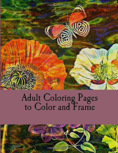 Amazon.com: Adult Coloring Pages to Color and Frame: 9781537369532 ...
