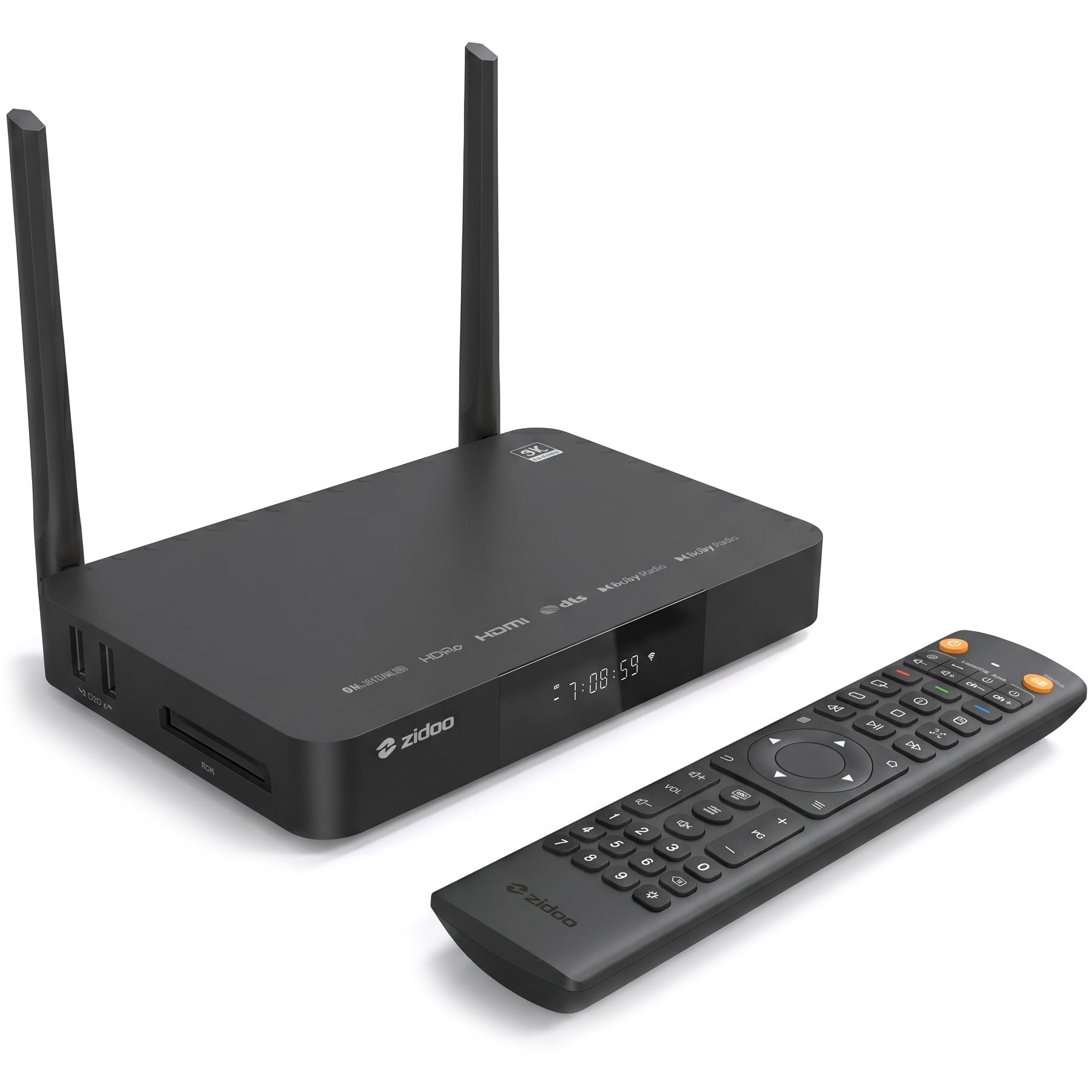 Zidoo Z9X Pro odtwarzacz multimedialny 4K HDR Android 11 OS TV Box, HDR10+, Dolby Vision, 4K HDR 3D, Atmos, Auro 3D, 5G WiFi 6,