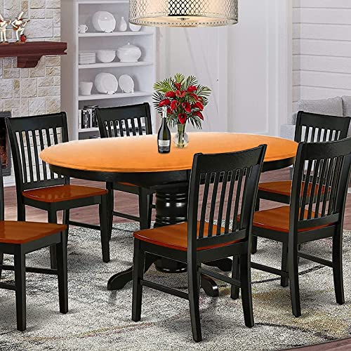 XISUNYA Oval Fitted Tablecloth, Ombre Elasticized Polyester Table Cover,Sunset Inspired Orange Colored Modern Print Fitted Table Cloth, Fits Oval Tables up to 42" x 60", for Happy Christmas Day - Image 3