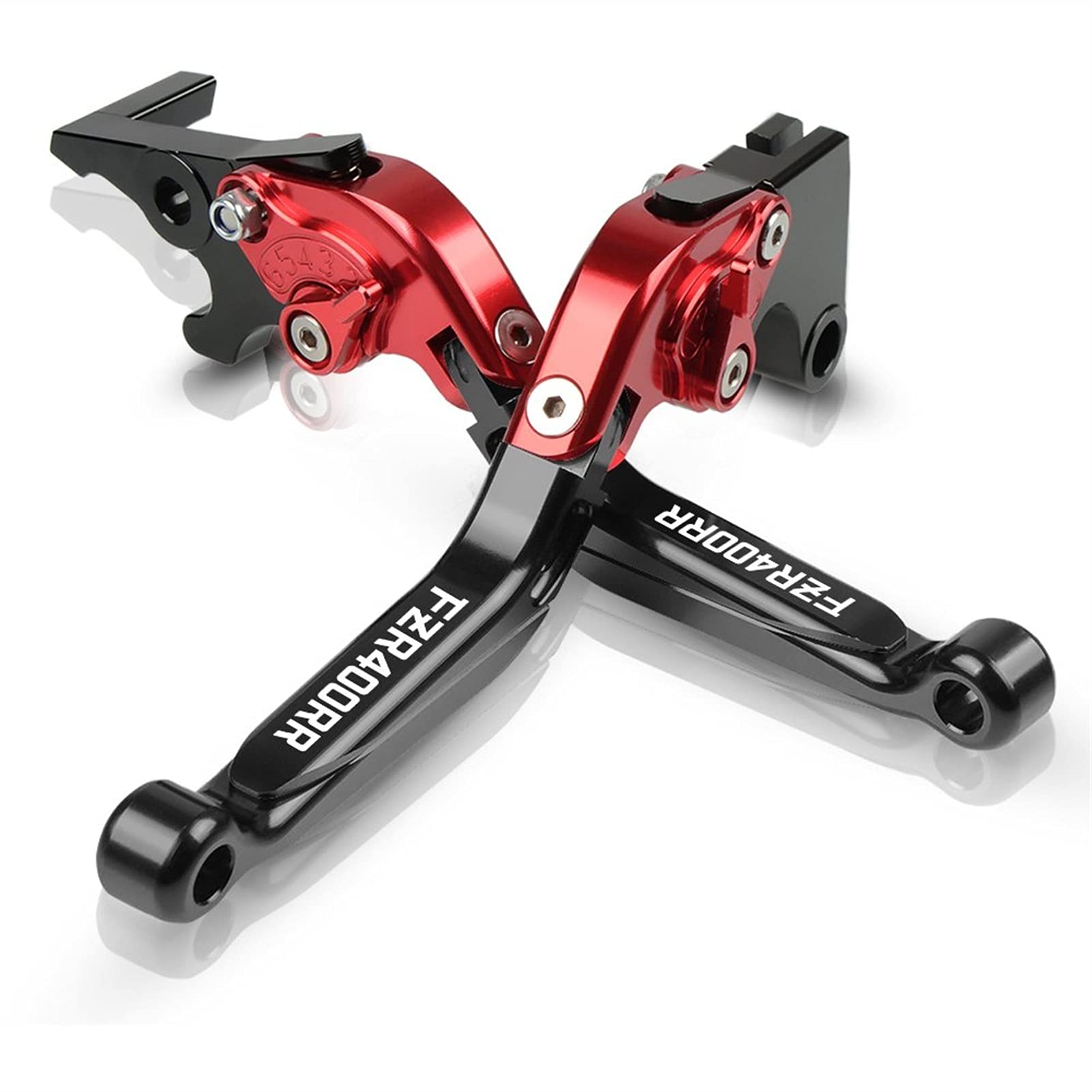Moto Regolabile Pieghevole Allungabile Freno Leve Frizione Per YAMAHA FZR400 RR FZR400RR FZR 400RR 1991 1992 1993 1994 1995 Leva Della Frizione Del Freno (Colore : 10)