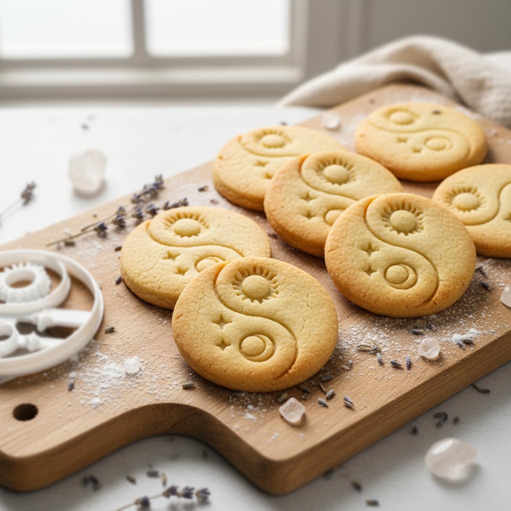 Amazon | BAKERLOGY 陰陽 太陽と月 クッキー型 | 焼き菓子やクラフトに