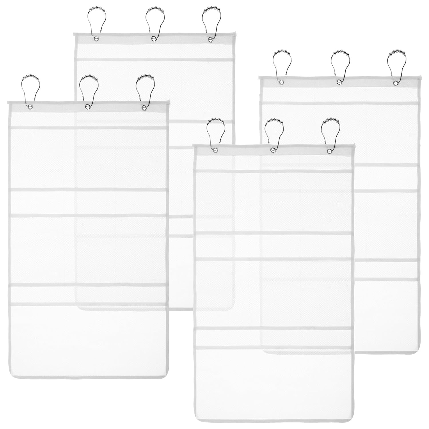US Mesh Shower Caddy 8 Pockets Shower Mesh Organizer Fast Drying Bathroom Mesh Organizer Space Saving Mesh Bathtub