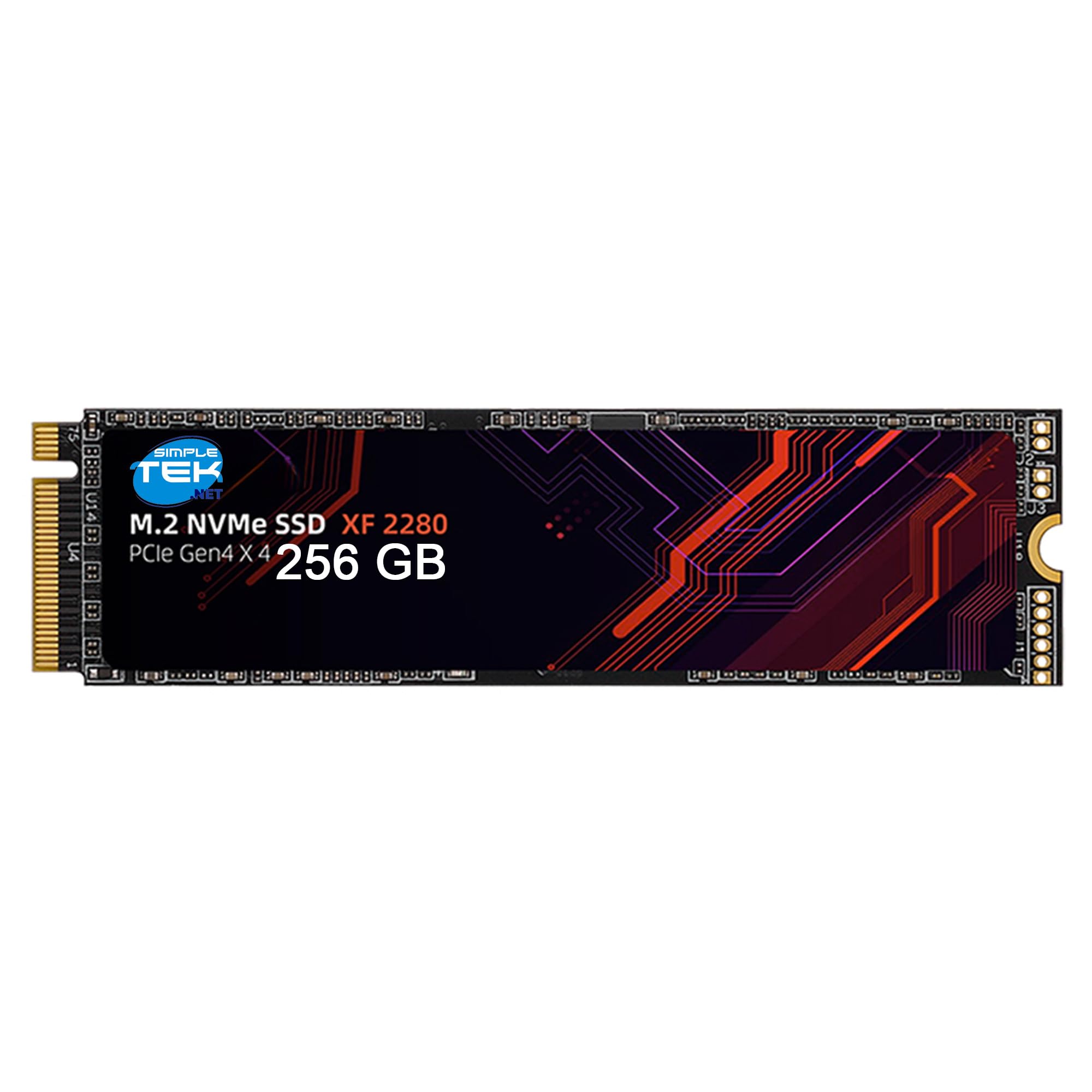 SIMPLETEK - SSD - Disco de estado sólido M.2 NVMe PCIe Gen 4x4 de 256 GB - Formato 2280, de alta velocidad para portátiles, ordenadores de sobremesa y consolas