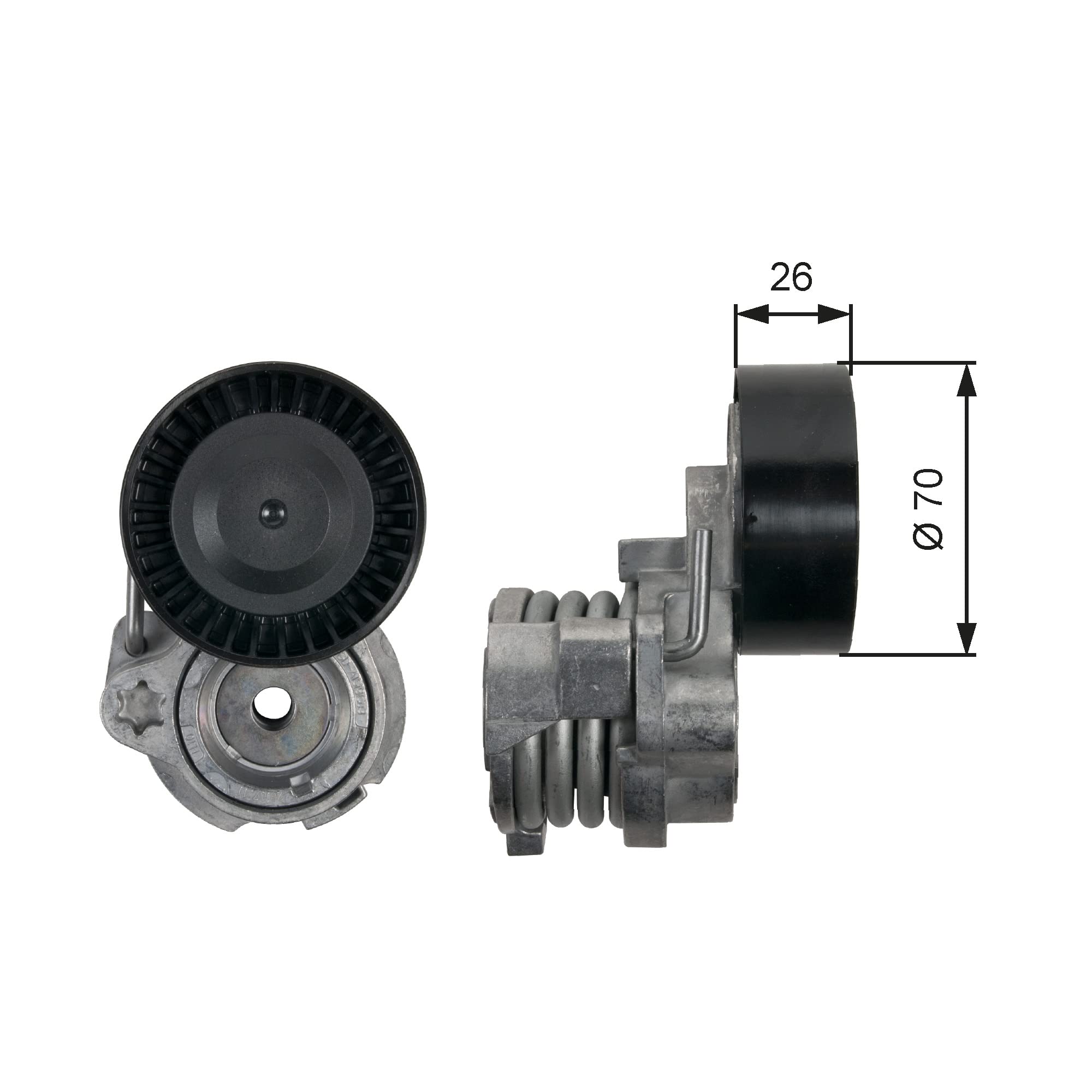 Gates T39148 Rullo Tenditore Cinghia Poly-V-image