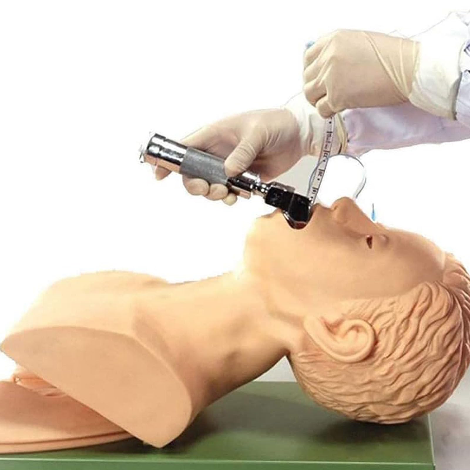 Intubation Manikin Training Krankenpflege Schaufensterpuppe,Erwachsene Intubationsmodell,Mit Zahnalarm-Gerät Simulator Atemwegsmanagement Trainer Intubation Head Lehre Unterrichtet