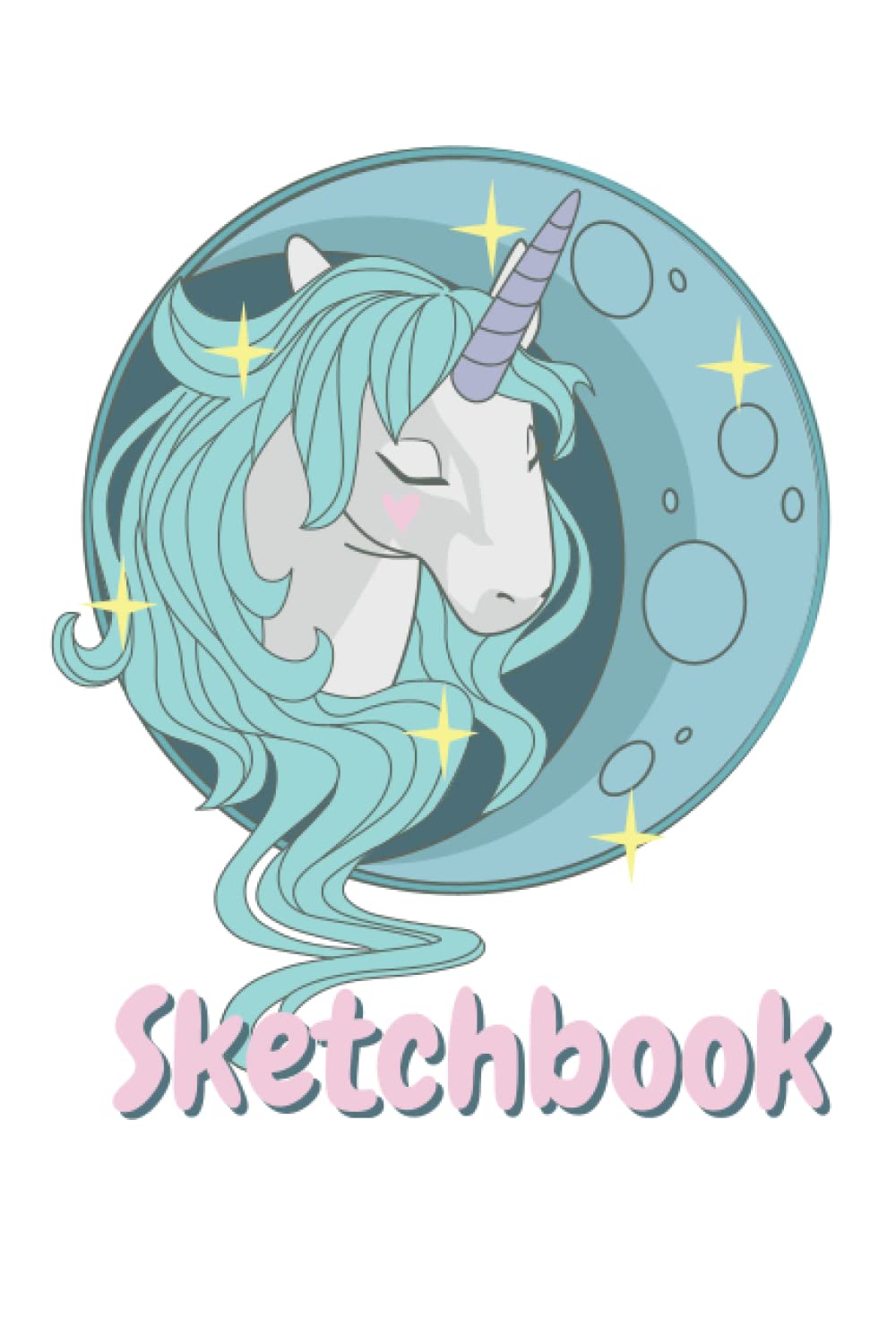 Unicorn sketchbook 6X9 120 pages