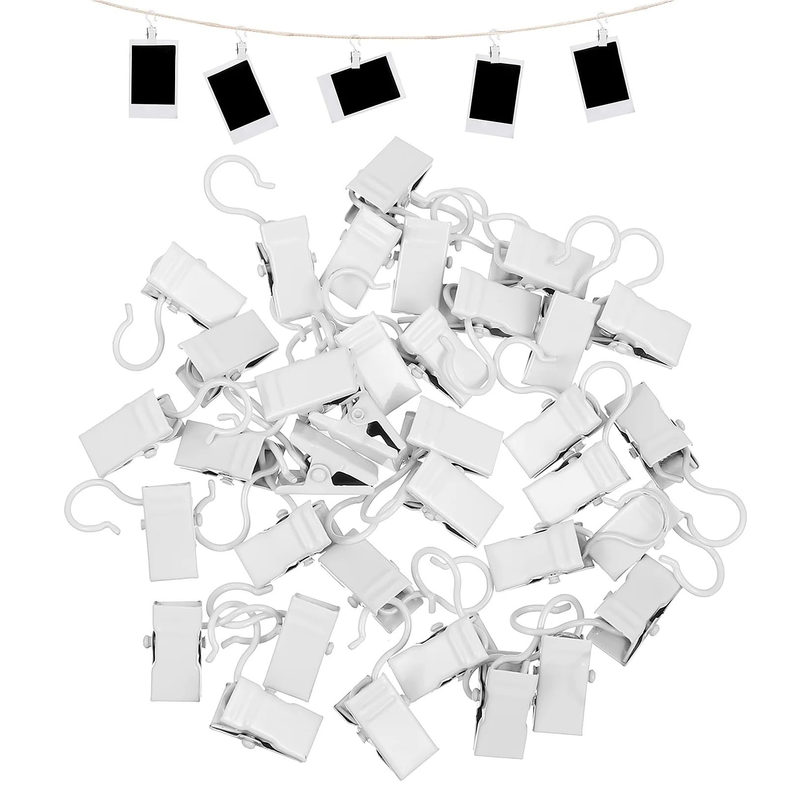 80-teiliges Metall-Vorhanghaken-Set for Vorhänge