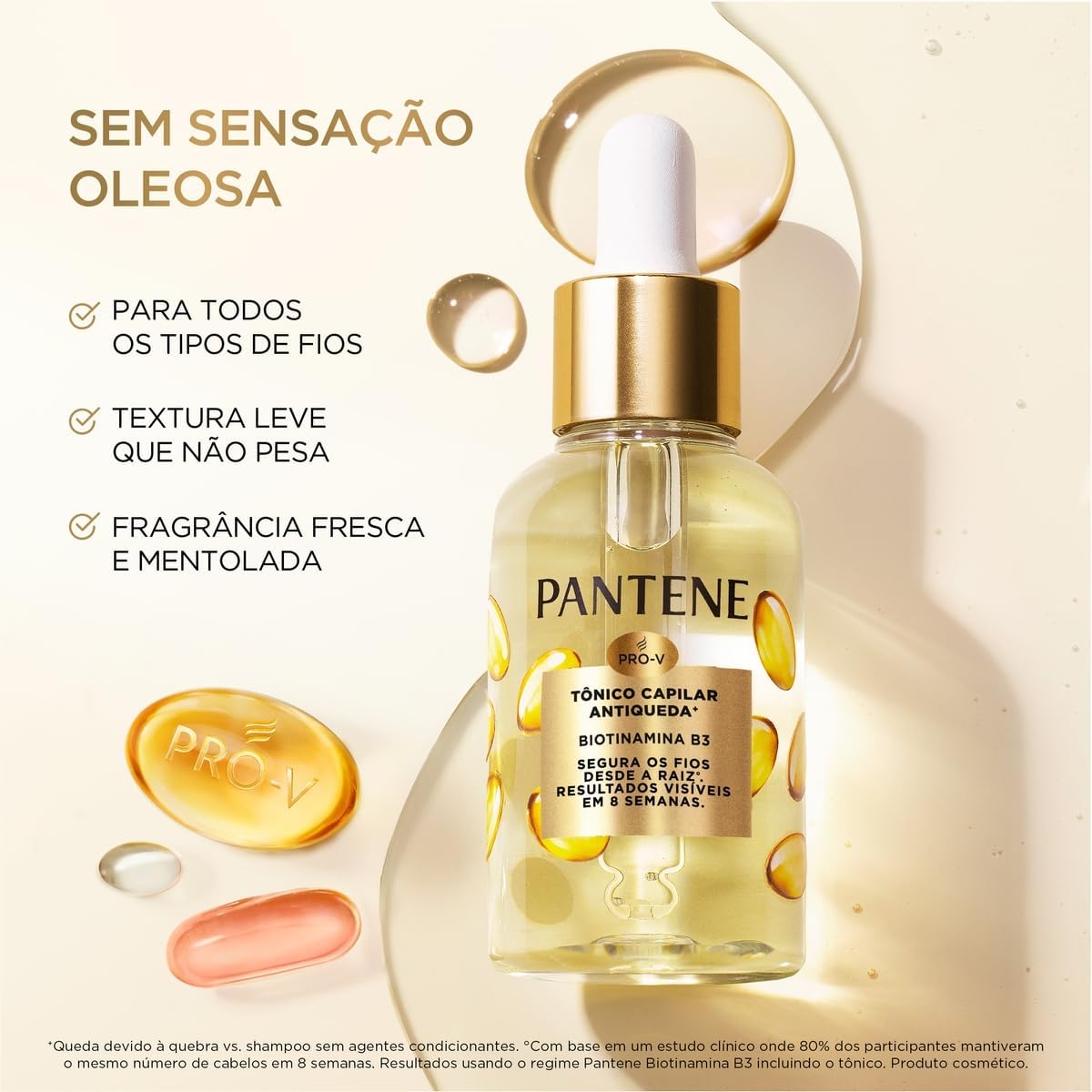 Pantene PRO-V Miracles Tônico Capilar Antiqueda Biotinamina B3 para cabelos com queda 52ml