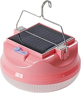 Lámpara solar recargable de camping con batería de 6000 mAh, construcción de ABS, interruptor táctil