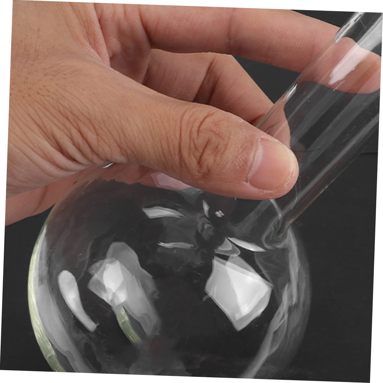 Matraz de Fondo Plano 250ml 3 Piezas de Vidrio Transparente | Cuello Estrecho, Pared Uniforme, Apto para Calentamiento, Educación E Investigación