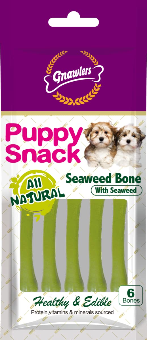 Gnawlers Seaweed Bone for Puppies 40GM - 6PCS (Pack of 7) (B082WW7CBN) Amazon Price History, Amazon Price Tracker