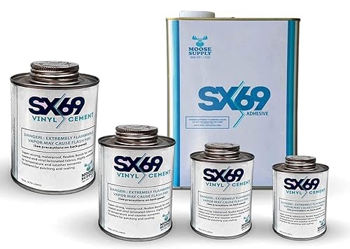 Miniatura 5 de SX-69 - Pegamento de cemento de vinilo - lata de 4 onzas - Adhesivo de calidad industrial y resistencia comparable a HH-66