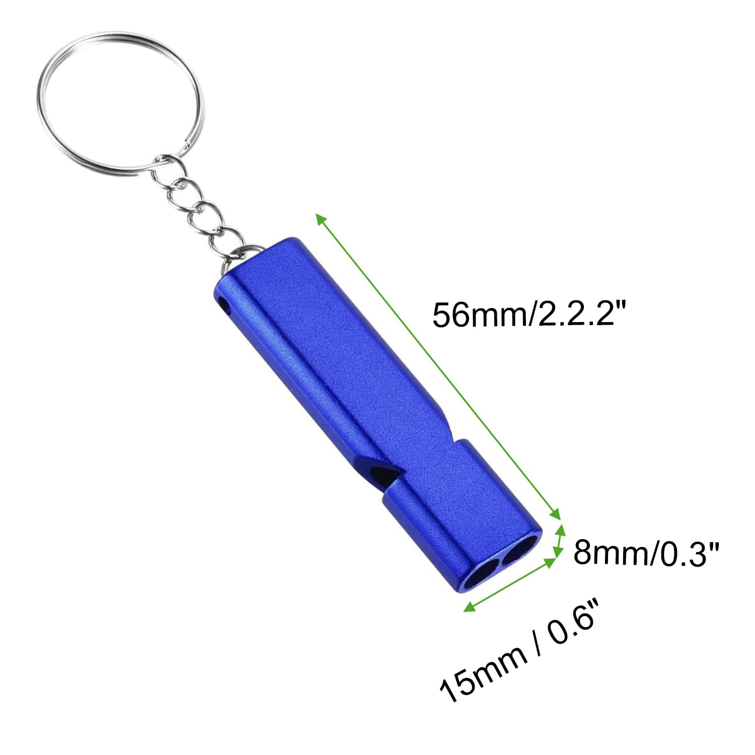 4 silbatos de emergencia de metal con llavero, silbato de señal plana, silbato de señal de emergencia para árbitro de emergencia al aire libre, silbatos de señal de supervivencia para acampar