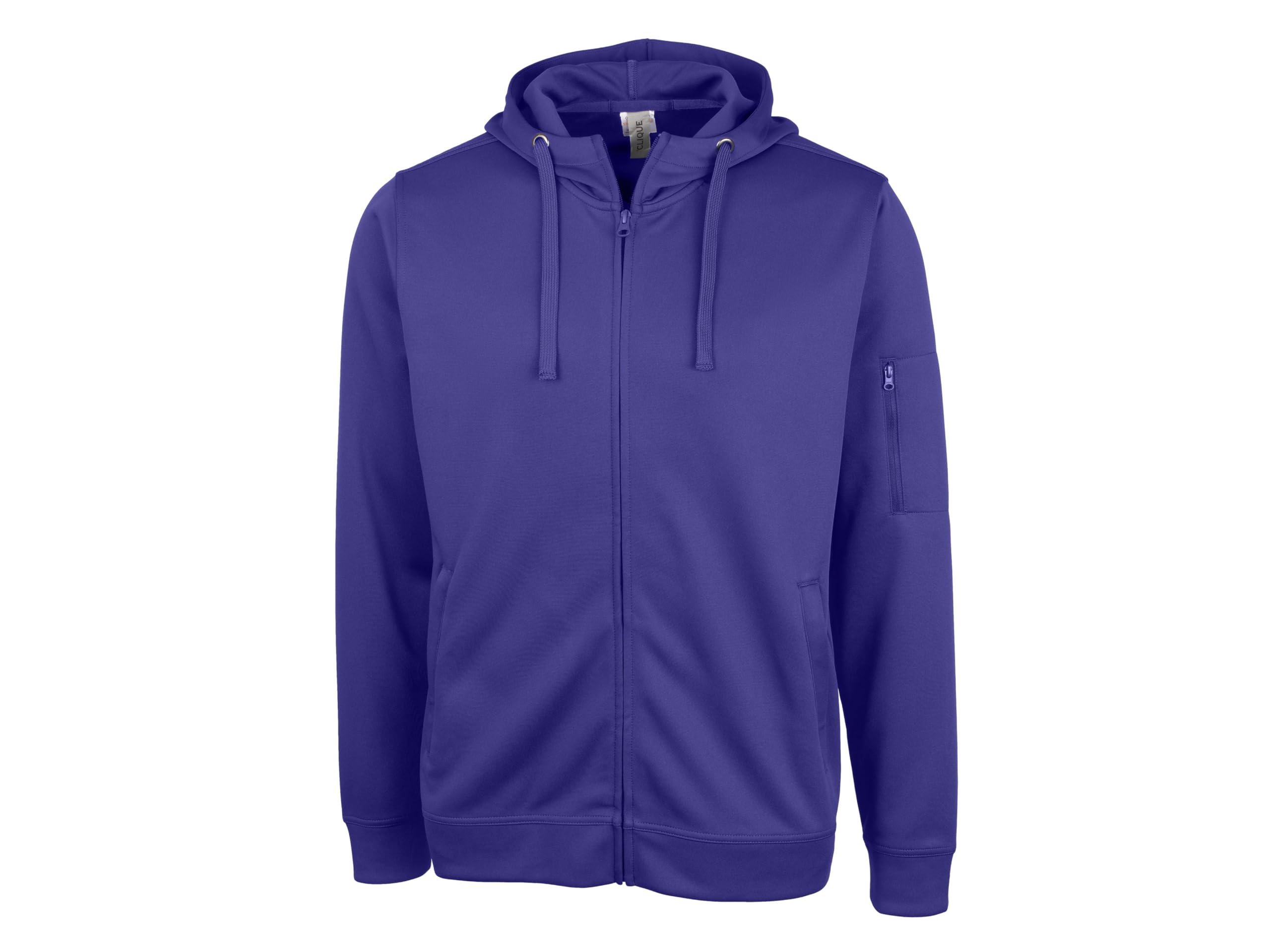 Clique Unisex Lift Performance Full Zip Hoodie, Royal Purple, XXXL