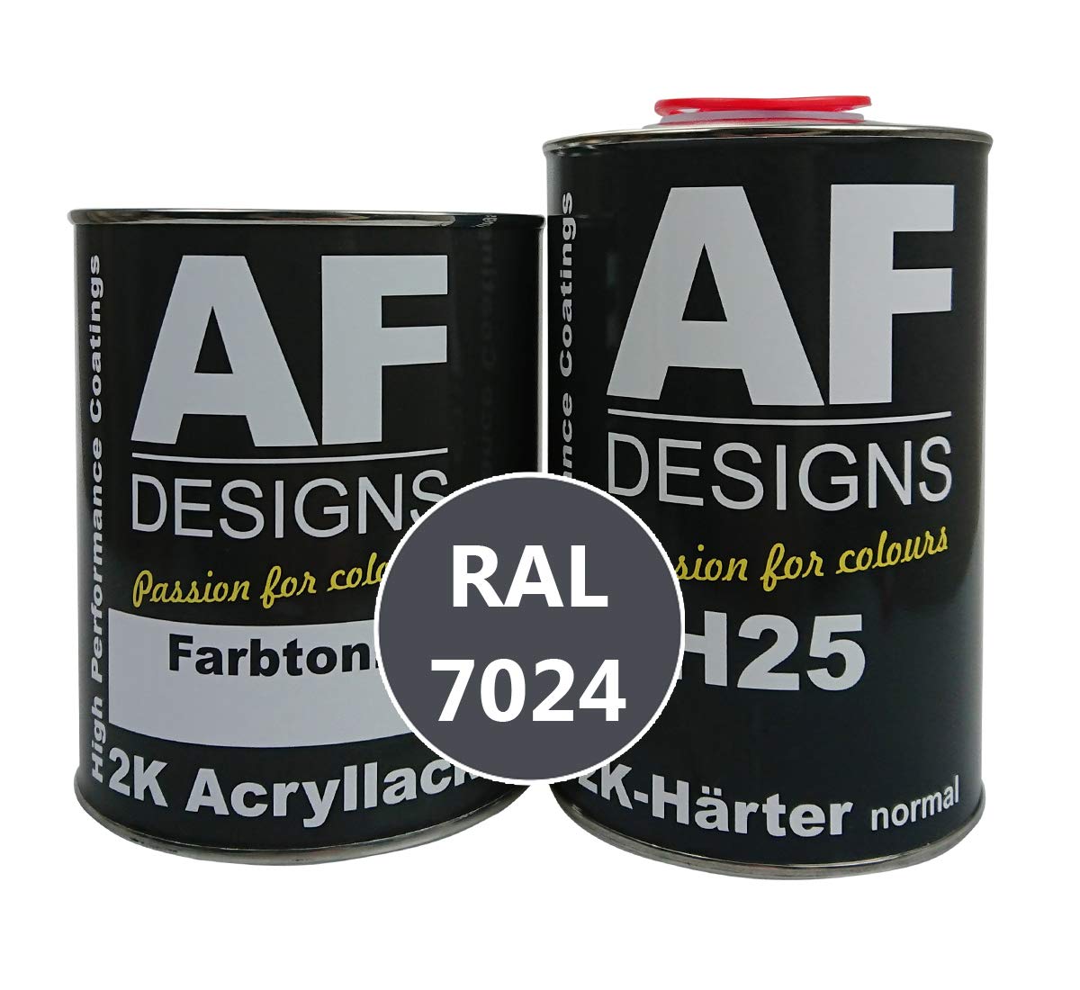 Alex Flittner Designs 2K akrylowy lakier samochodowy 4,5 kg zestaw RAL 7024 szary grafitowy błyszczący z utwardzaczem