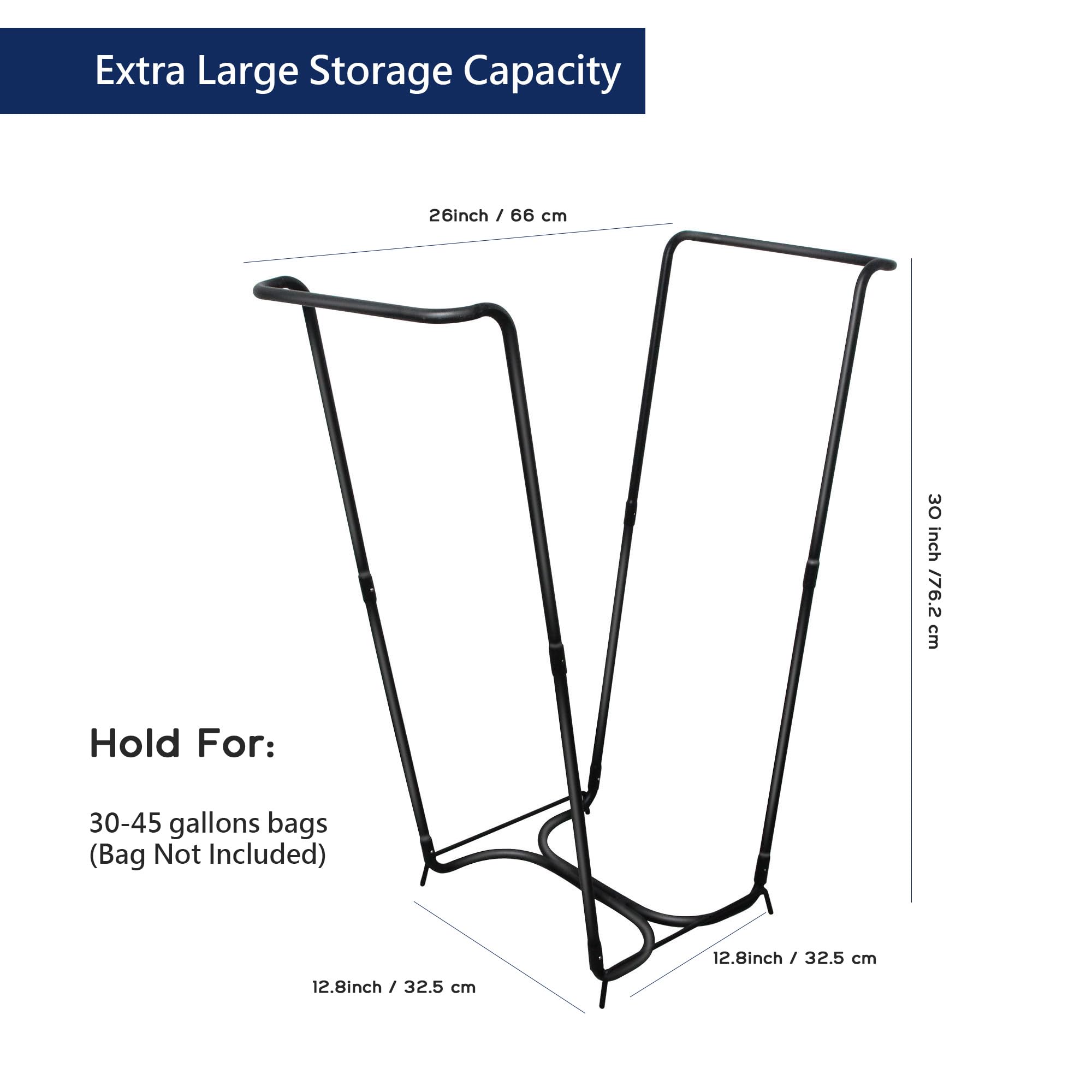 Outdoor Trash Bag Stand - Leaf Bag Holder -2