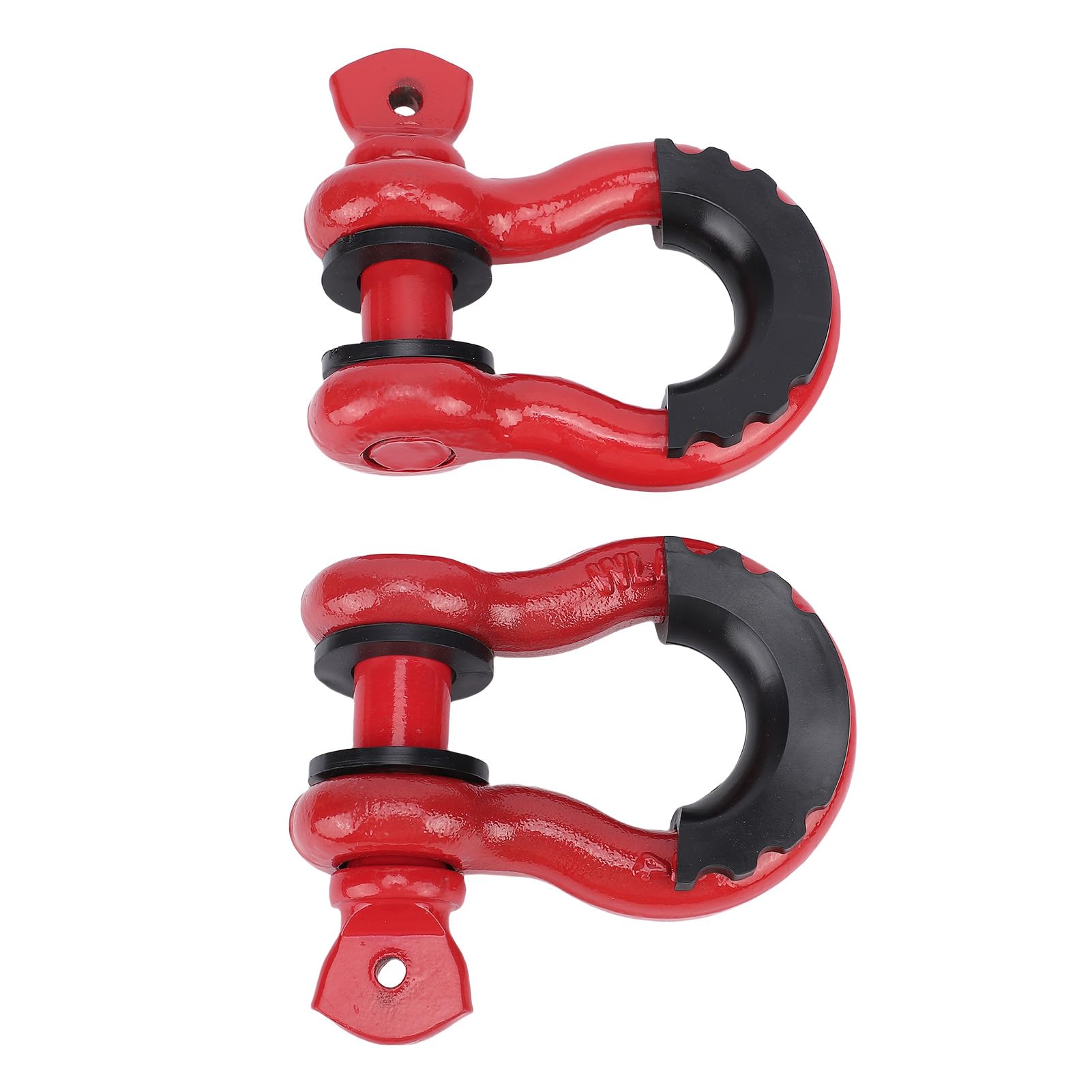 Jeffergarden 2 szt. D-ring Szekle Wciągarka Holownicza ze Stali Węglowej Clevis Heavy Duty Off Road Recovery 4,75 T do Przyczepy Pasek Holowniczy Ciężarówka Pojazd