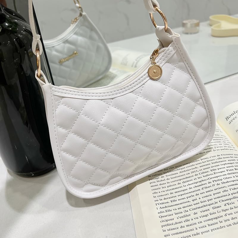 Elegant Embroidered Quilted Shoulder Bag for Women Stylish Tote Handbag with Simple Design2