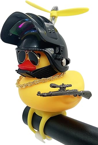 Accesorios de bicicleta para niños, campana de bicicleta divertida con casco con luz para motocicleta, manillar de bicicleta eléctrica