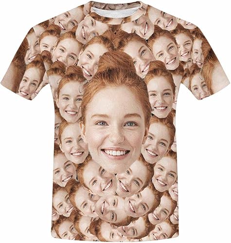 Miniatura 4 de Camiseta personalizada con caras para hombres, camisetas divertidas personalizadas para novio, camiseta personalizada, gran regalo