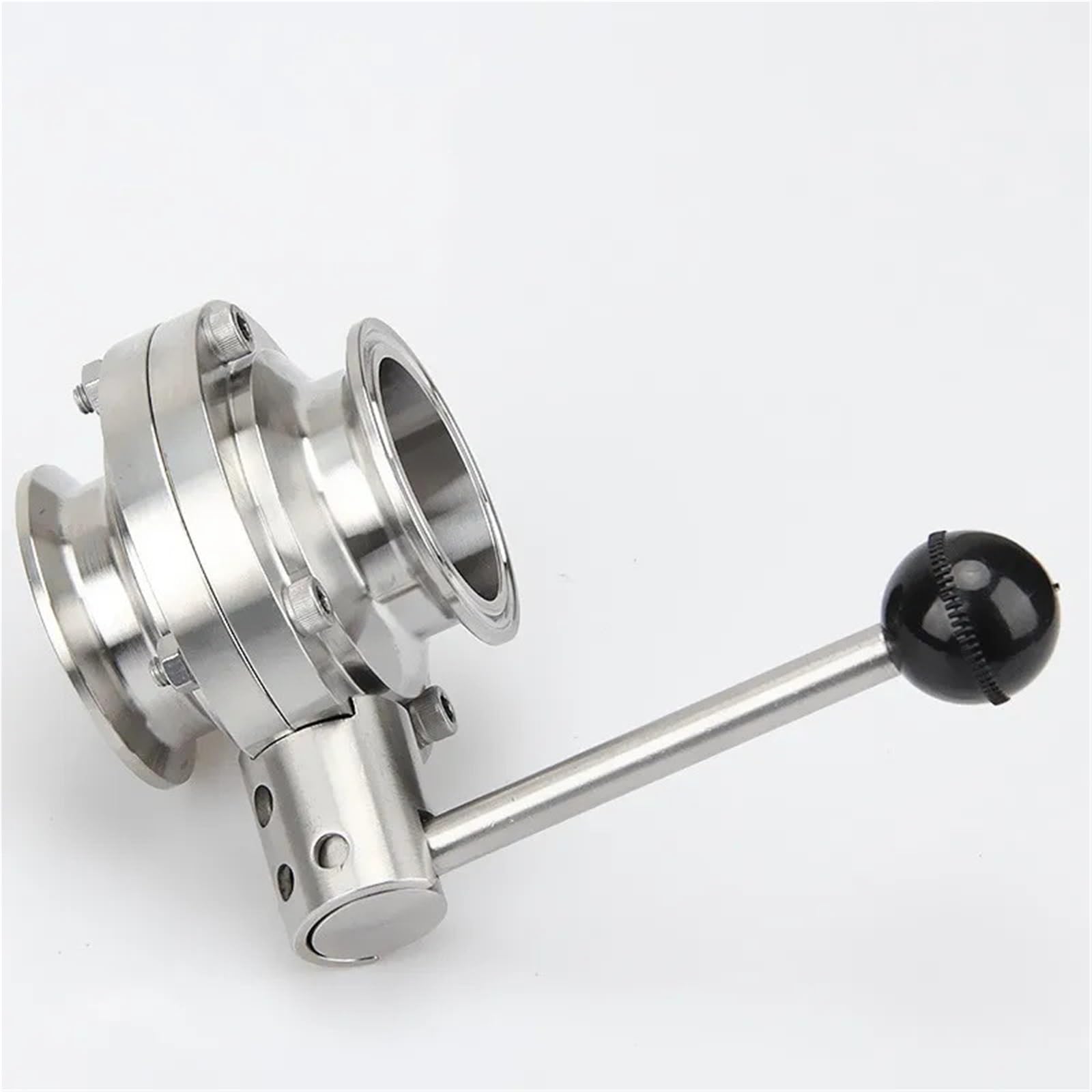 COSZWQDP 6"(154mm) Ferrule 167mm Tri Clamp Butterfly Valve with Pull Handle Sanitary 304 Stainless Steel For Homebrew Beer Dairy Product