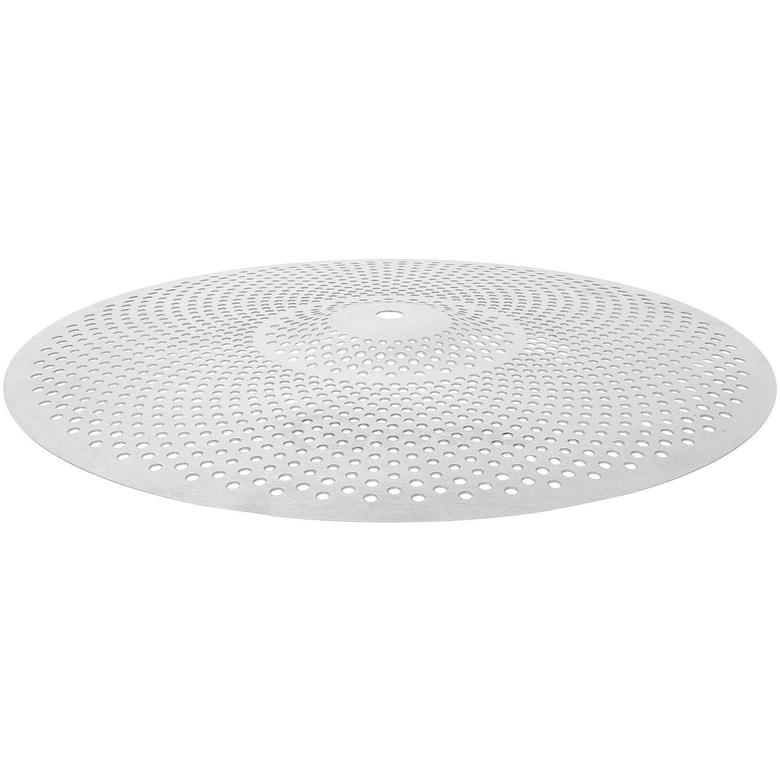 Cymbale Sourdine en Alliage Argenté pour Batterie, Remplacement Facile Installation Simple et Son Réaliste, pour Entraînement Silencieux