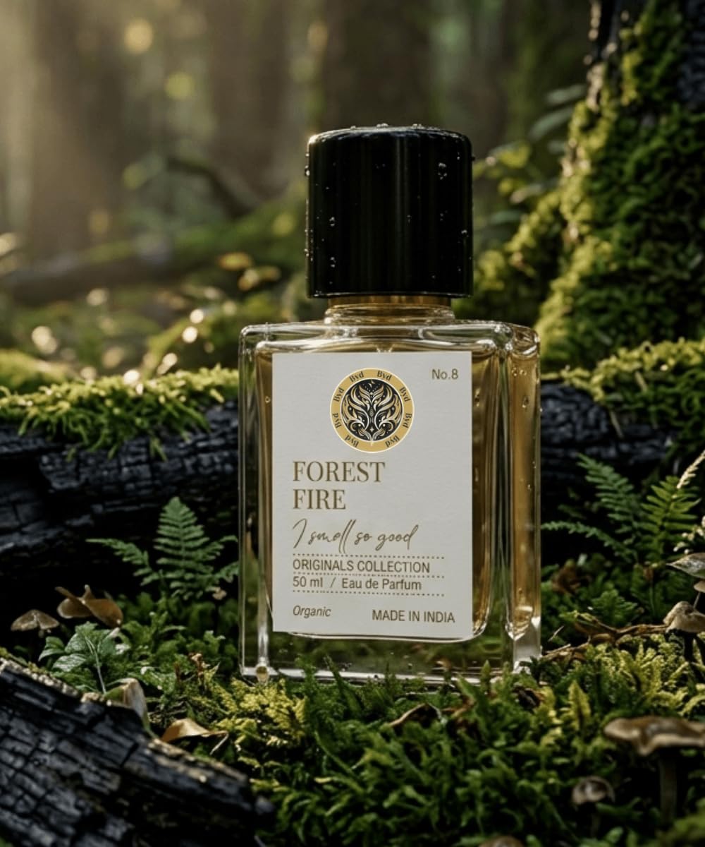 Scentuary Forest Fire Organic Eau de Parfum, No.8 Originals Collection, 50ml, RaatRani and lavender Fragrance-picture-41