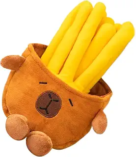 [kivrimlarv] Plush Toys, Capybara Key Chain Plush, Decorative Fries, Lightweight Cute Animal Key Chain, Stuffed Animal for Boys, Girls, Present, Indoor, Outdoor, 25cm