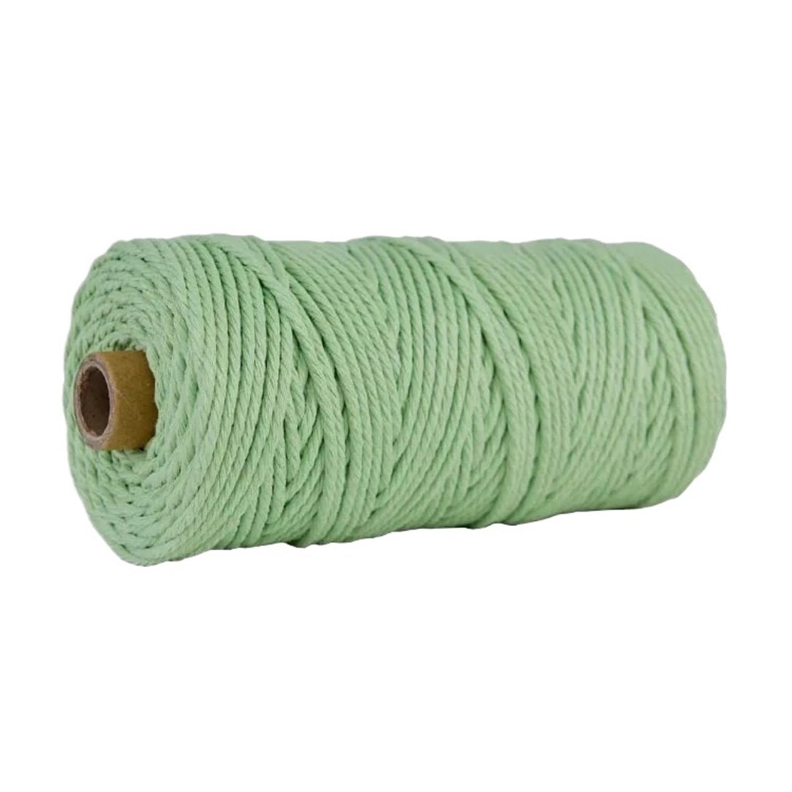 Cotton Macrame Cord 100M/Roll 3.0mm Colored Macrame Cotton Cord Colorful Twine String Rope Craft for Knitting Home Textile(Color10)
