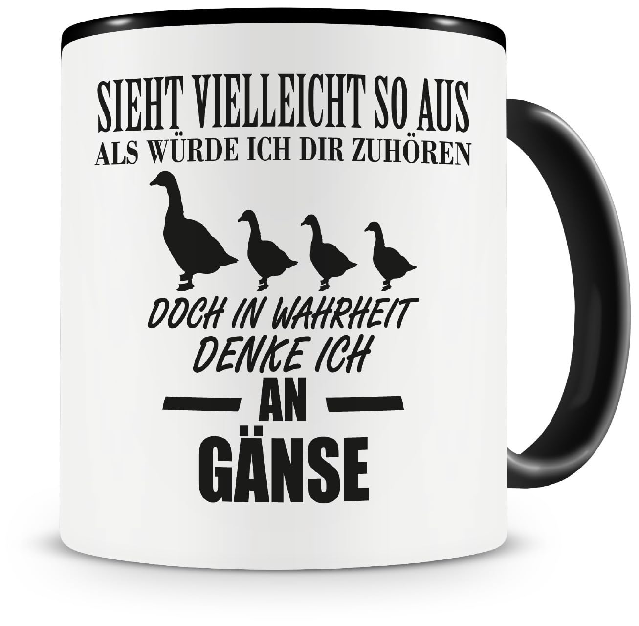 Samunshi® Tazza Da Colazione 300ml Con Scritta Tedesca “Ich Denke An Brieftauben” – Idea Regalo Divertente