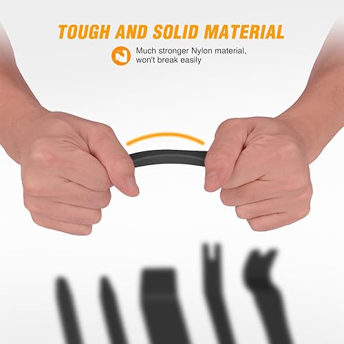 Miniatura 6 de GOOACC Kit de herramientas de extracción de moldura automática de 6 piezas, kit de herramientas antiarañazos para panel de tablero de audio de Negro