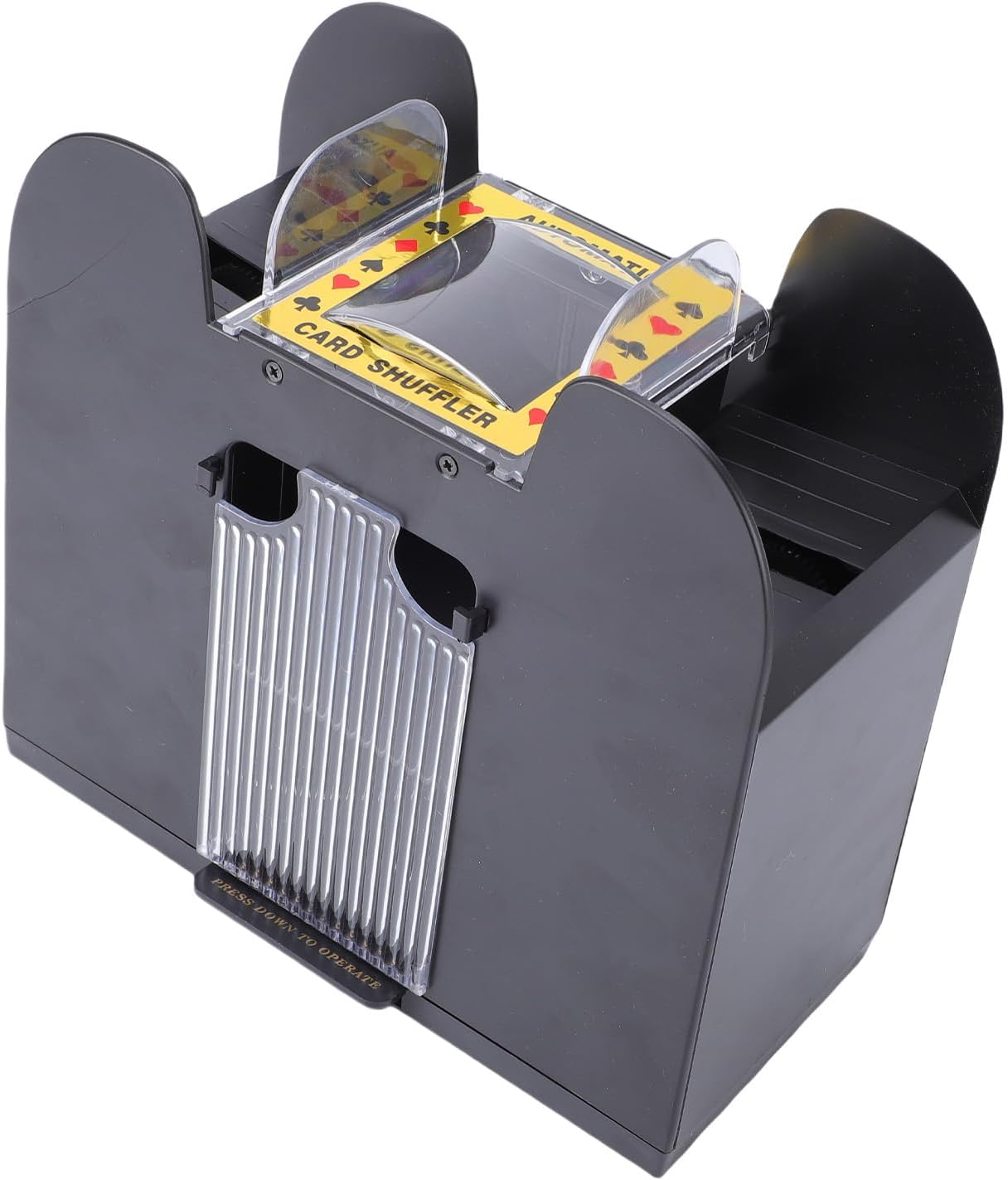 Fockety Electric Poker Shuffler, Rechargeable Low Noise Playing Card Shuffler, Efficient Professional Automatic Card Shuffling Machine for Family Travel Party Entertainment Gadget