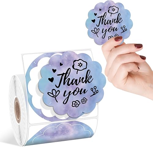 Etiquetas térmicas circulares de 2 pulgadas para paquetes de envío, etiquetas térmicas directas redondas Itari redondas, etiquetas multiusos,