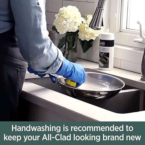 Miniatura 9 de Utensilios de cocina All-Clad bd005705D5 acero inoxidable de 5 capas, se puede lavar en lavaplatos. Set, 5 piezas, plata, 5-piezas, Acero inoxidable