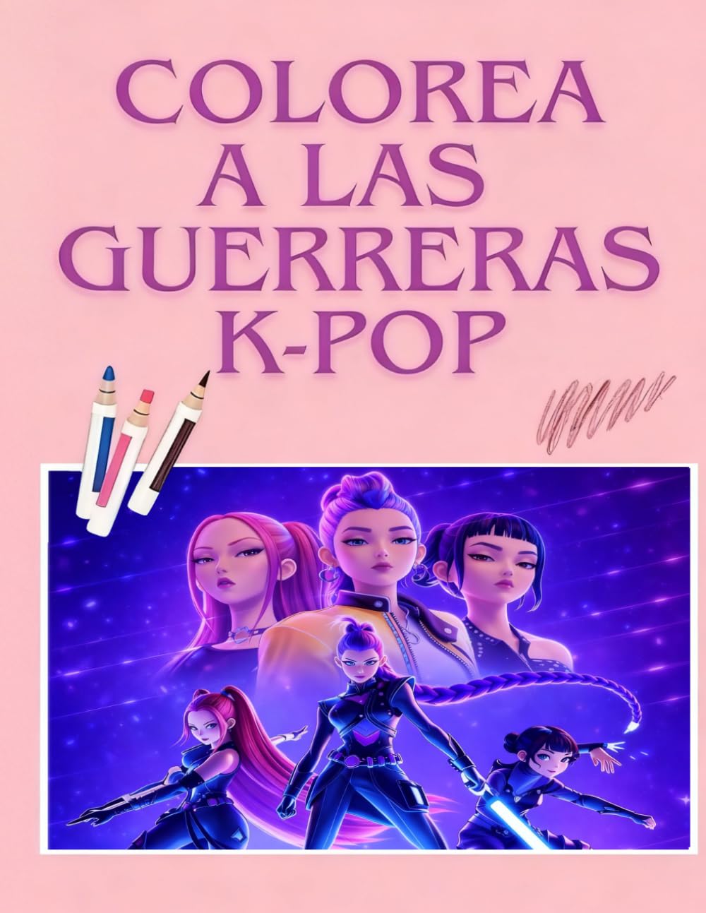 Libro para colorear Chicas K-P-0-P