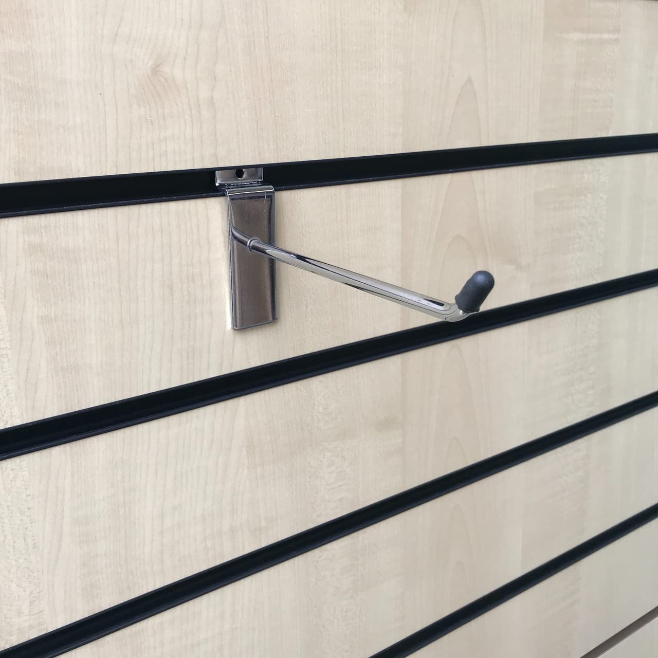 CompleteShopfittings 100x 45 Degree Slatwall Hooks Accessory Single Prong Shop Display (6 INCH)