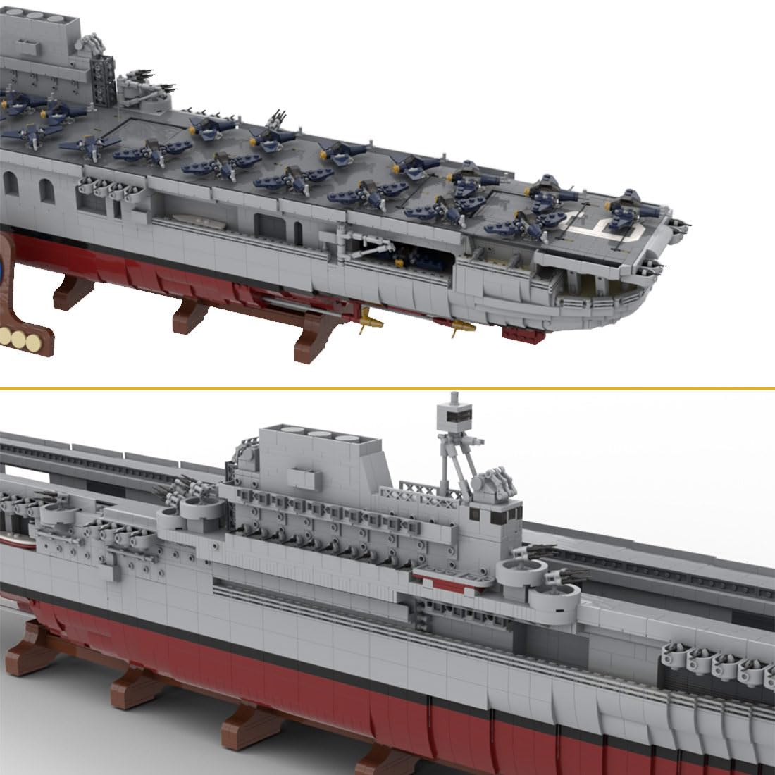 Amazon.co.jp: BrickCraftWorks 軍用戦艦モデルブロックセット MOC
