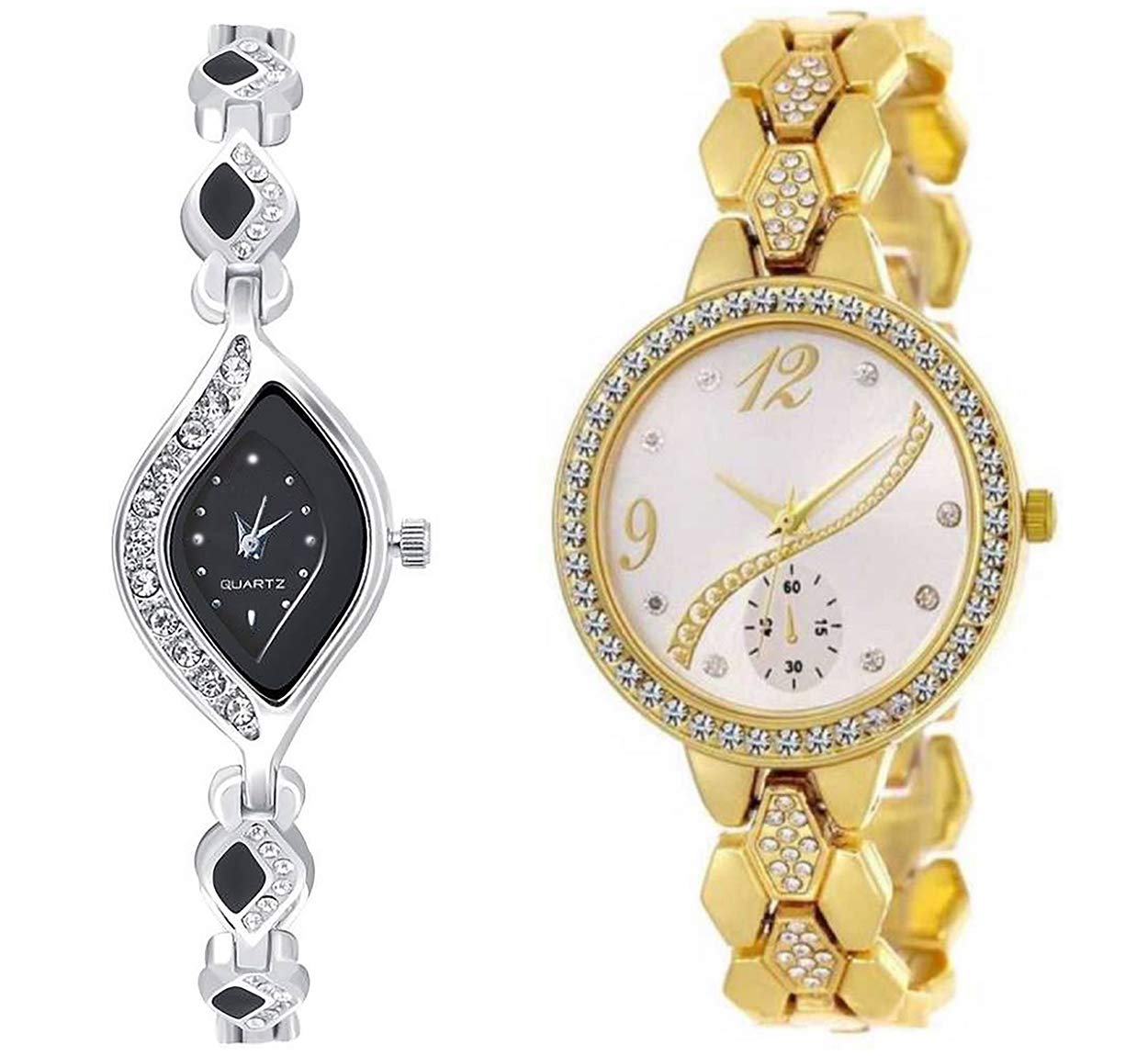 RPS FASHION WITH DEVICE OF R Analog Multicolour Dial Girl's and Women's Watch Pack of 2