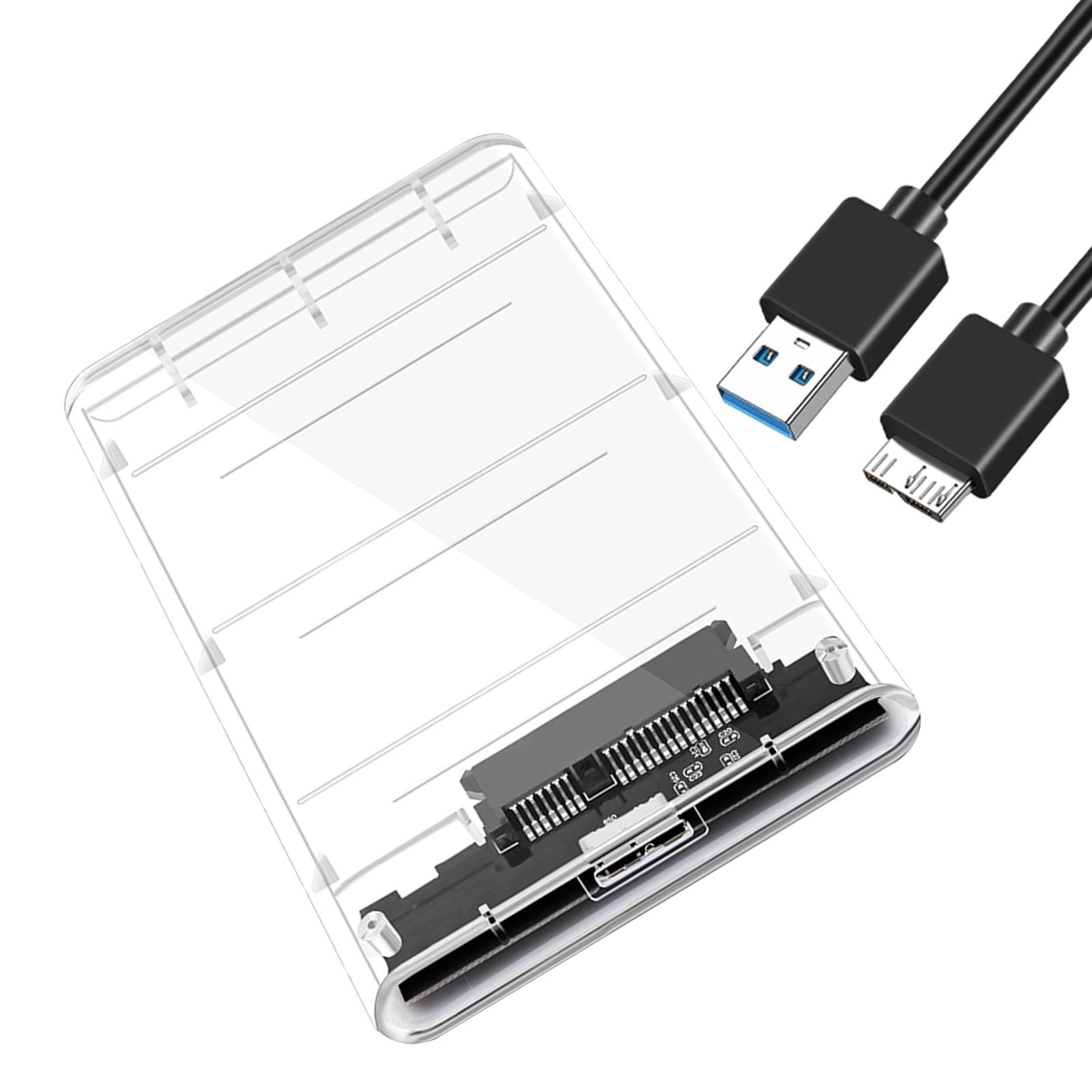 2.5inch External Hard Drive Enclosure SSD Enclosure 5Gbps SATA to USB 3.1 Clear Drives, Storage & Blank Media | Drive Enclosures & Docks-picture-31