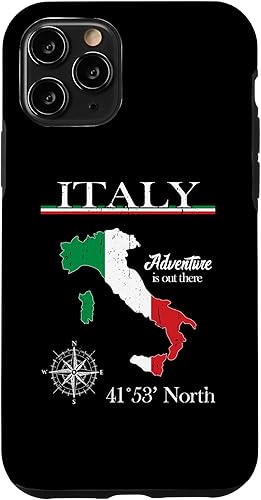 iPhone 11 Pro Italia - Adventure Is Out There - Funda con bandera italiana de Italia