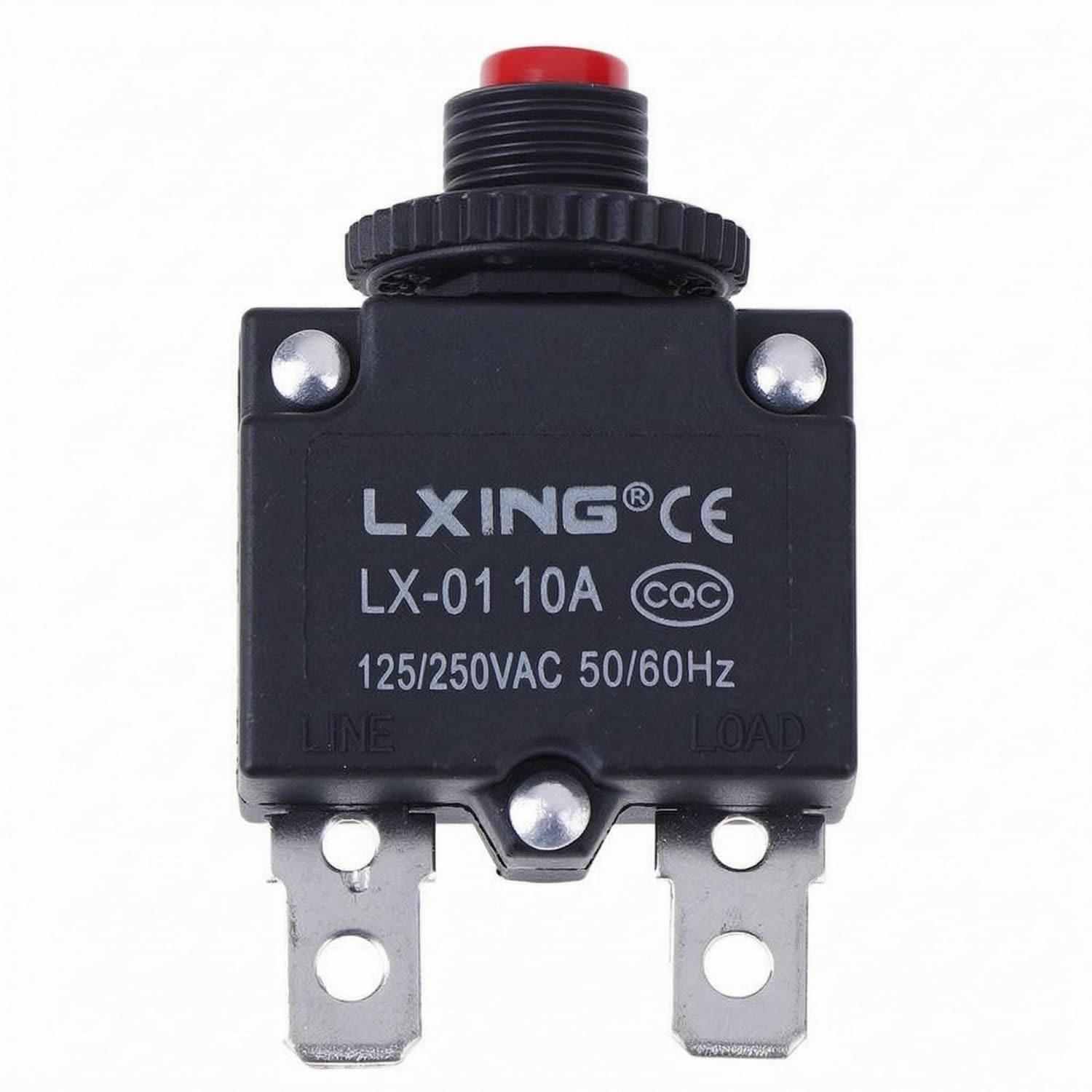 Overcurrent Protection Panel Mount Circuit Breaker 125/250VAC Push Button Breaker LINE and Load Marked, 10A|Business & Industrial|Automation, Motors & Drives-image-41