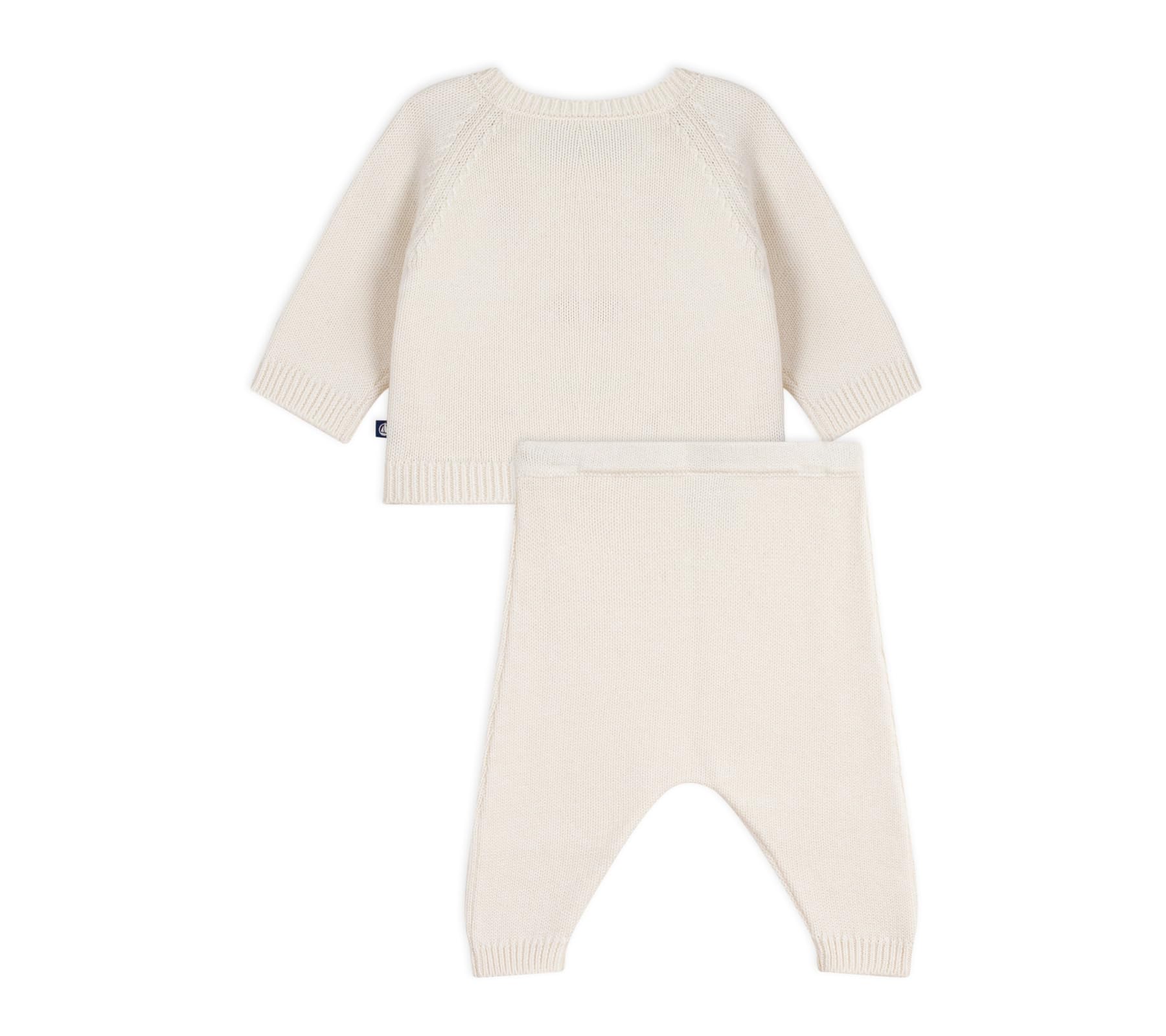 Petit Bateau A0dts01 2-częściowy zestaw dla niemowląt z dzianiny i serca haftowane ubrania na dzień dla niemowląt (zestaw 1 szt.)