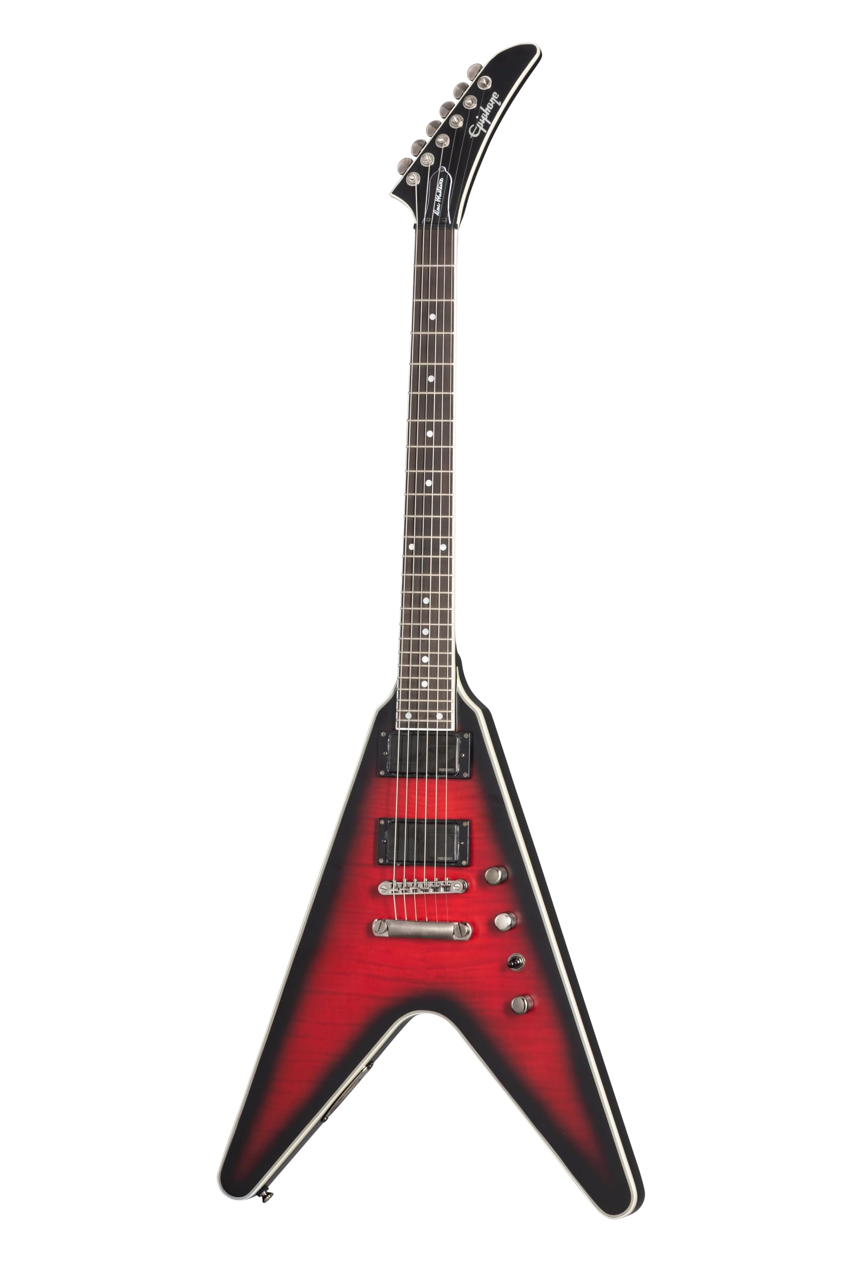 Amazon.com: Epiphone Dave Mustaine Flying V Prophecy, Flamed