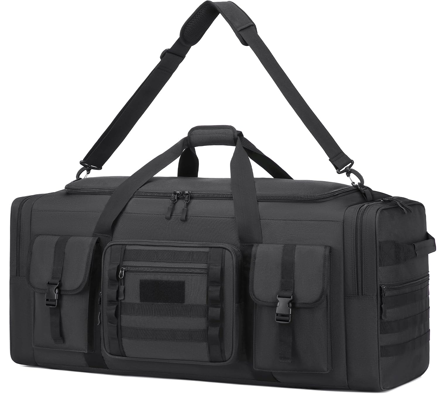 Borsa da viaggio XXL da 135 l, bagaglio a mano, da uomo, grande borsa sportiva con scomparto per scarpe, Nero , Reisetasche Handgepäck 135L, tattico | Con tasca isolata, borsa da viaggio impermeabile per allenamento, weekend e sauna