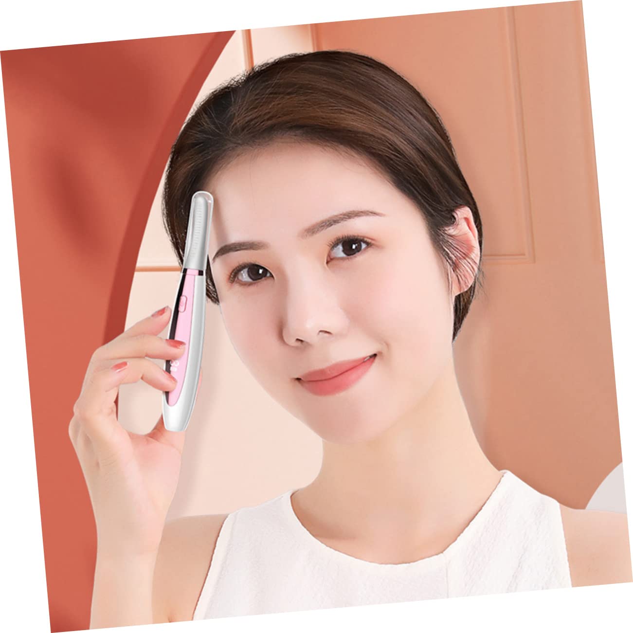 Ipetboom 3piezas Rizador De Pestañas Eléctrico Calentado Rizador Térmico Recargable Usb Para Pestañas Curvadas De Larga Duración Herramienta De Maquillaje Para Mujeres y Niñas