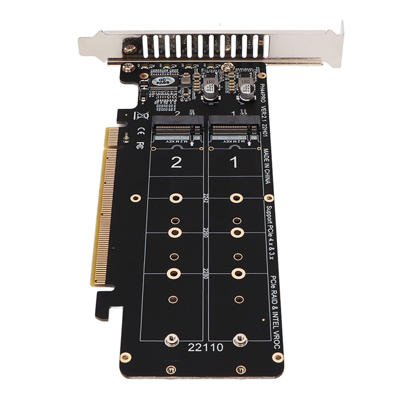 PCIE X16 a M.2 M Key Tarjeta de Expansión 0 de Alta Velocidad para