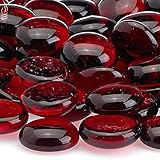 American Fireglass Fireplace and Fire Pit Glass, 5-Pound, Sangria Firebeads