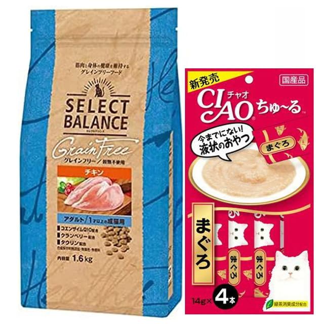 Amazon | セレクト グレインフリー 猫アダルト チキン 1.6kg 【正規品
